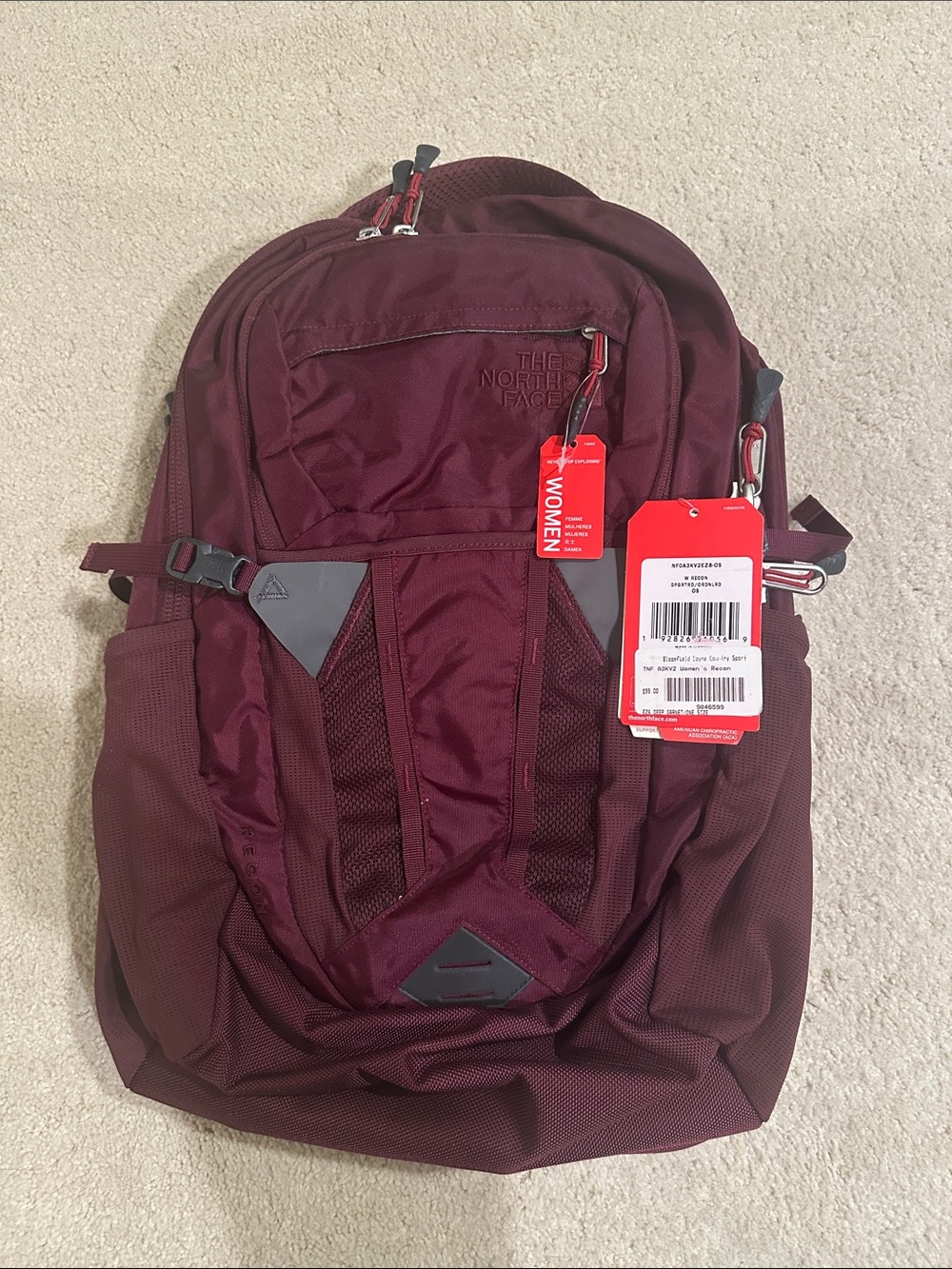 The North Face Backpack - Deep Burgundy Everyday Pack
